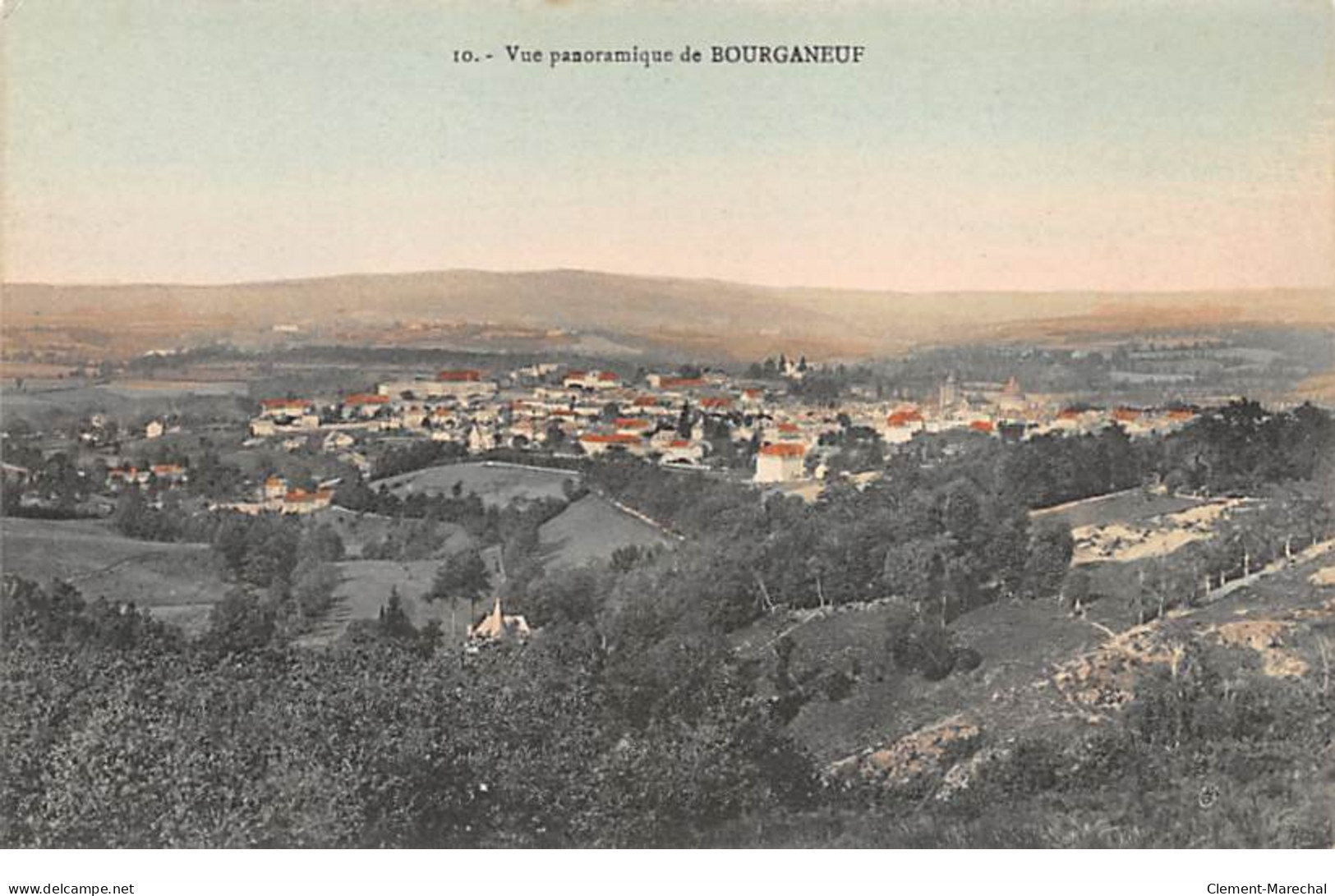 Vue Panoramique De BOURGANEUF - Très Bon état - Bourganeuf