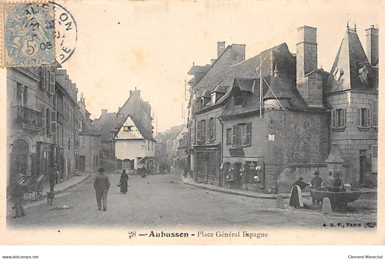 AUBUSSON - Place Générale Espagne - Très Bon état - Aubusson