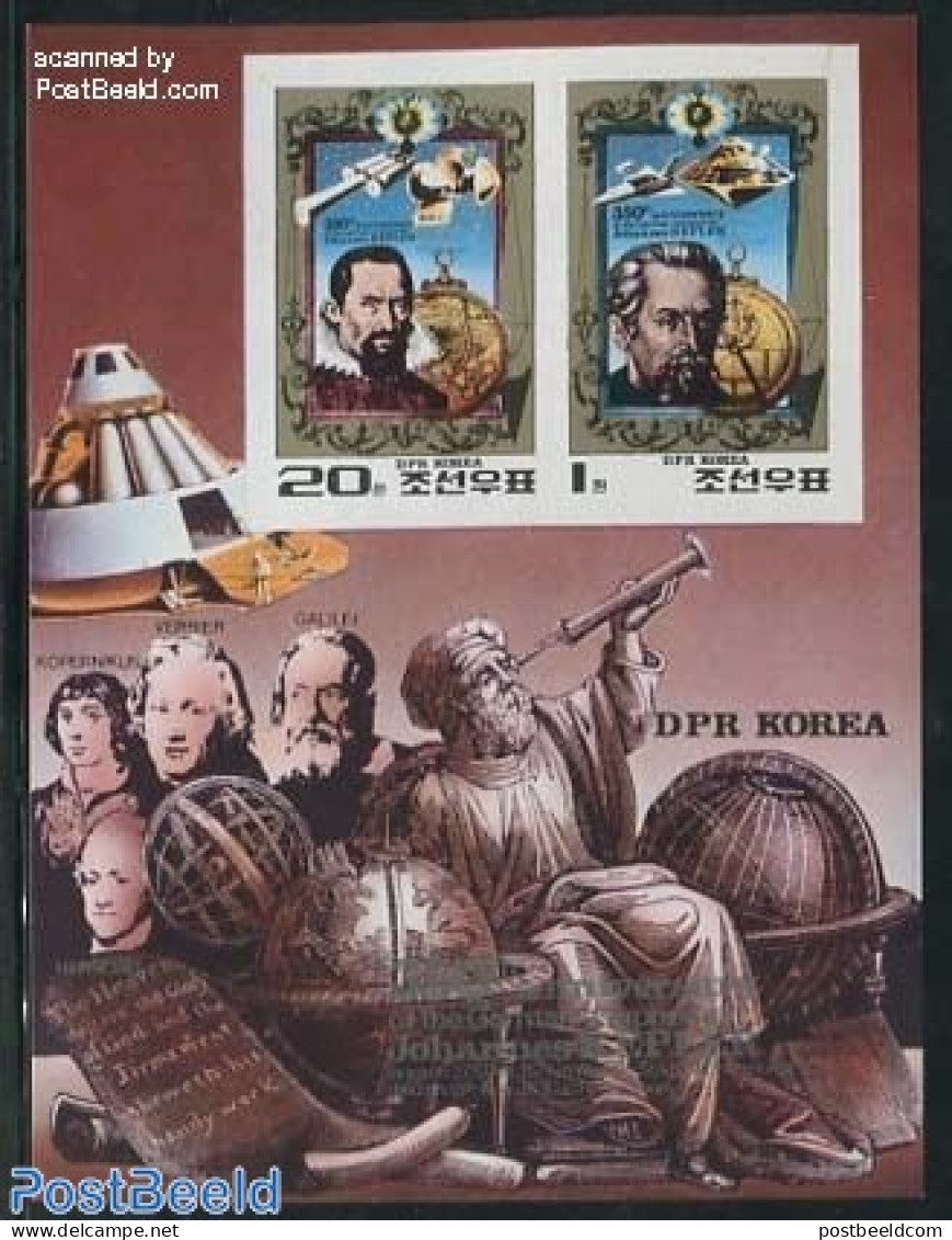 Korea, North 1980 J. Kepler M/s, Mint NH, Science - Transport - Astronomy - Space Exploration - Astrologie