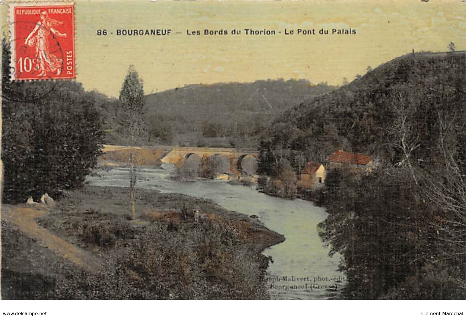 BOURGANEUF - Les Bords Du Thorion - Le Pont Du Palais - Très Bon état - Bourganeuf