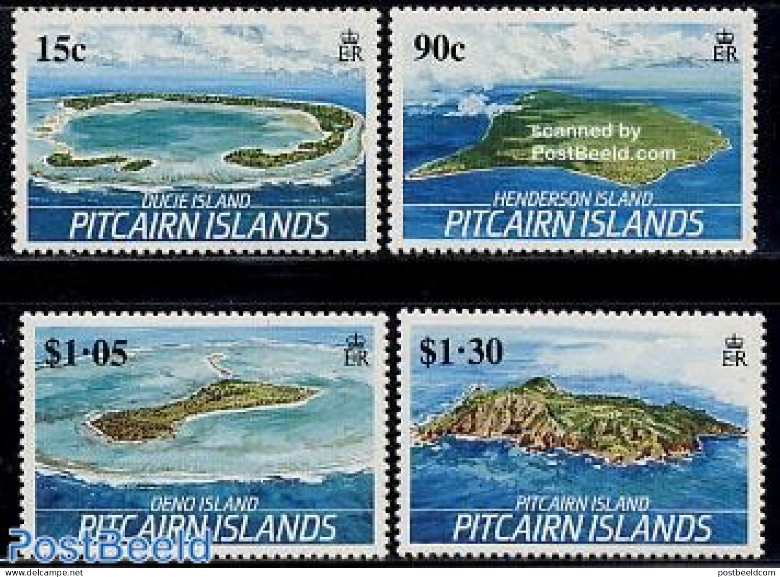 Pitcairn Islands 1989 Island Views 4v, Mint NH - Andere & Zonder Classificatie