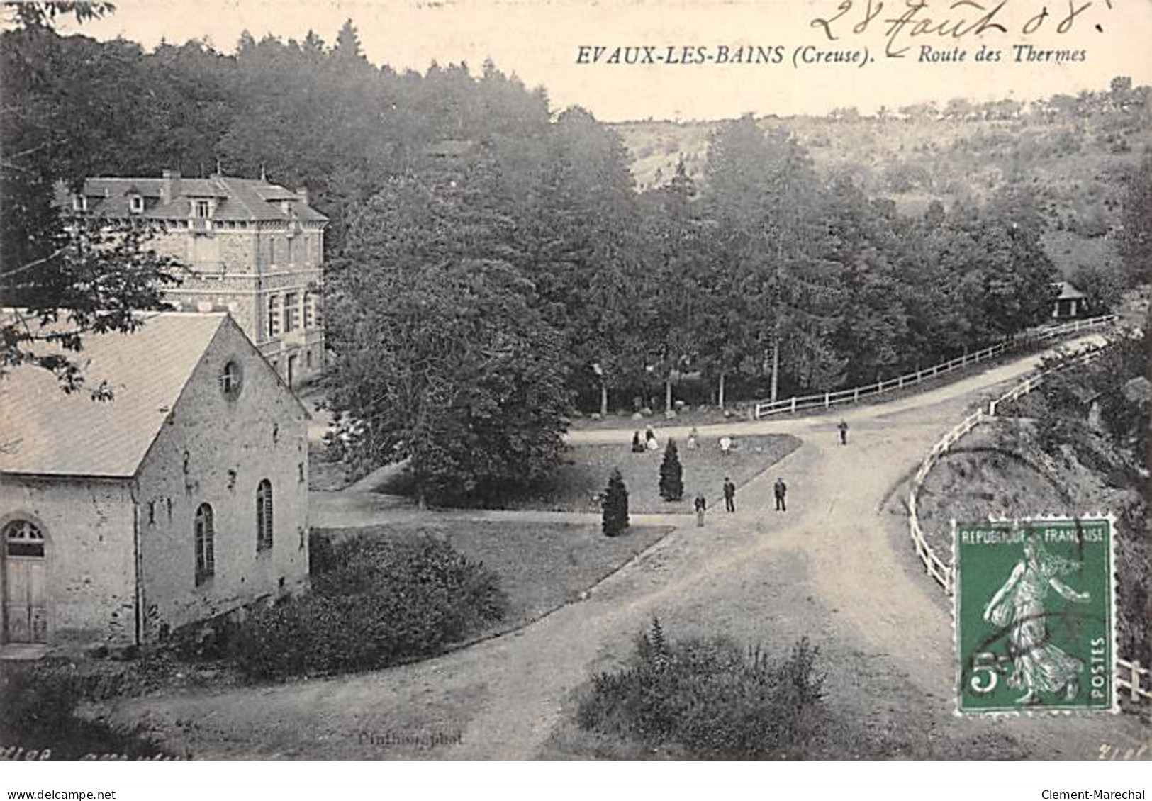 EVAUX LES BAINS - Route Des Thermes - Très Bon état - Evaux Les Bains