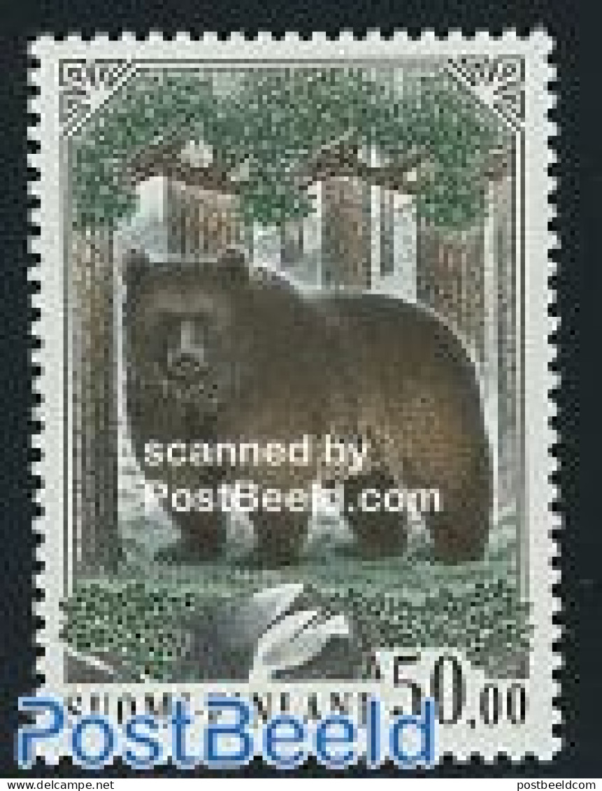 Finland 1989 Definitive, Bear 1v, Mint NH, Nature - Animals (others & Mixed) - Bears - Neufs