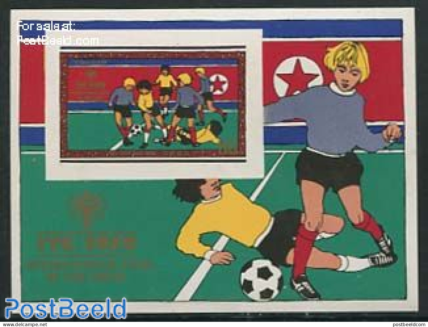 Korea, North 1979 Year Of The Child S/s, Imperforated, Mint NH, Sport - Various - Football - Year Of The Child 1979 - Korea (Noord)