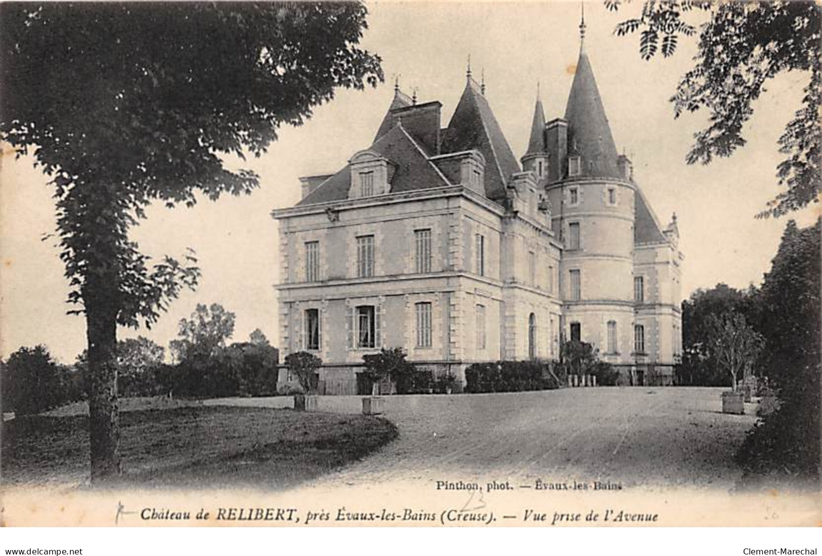 Château De RELIBERT Près Evaux Les Bains - Vue Prise De L'Avenue - Très Bon état - Sonstige & Ohne Zuordnung