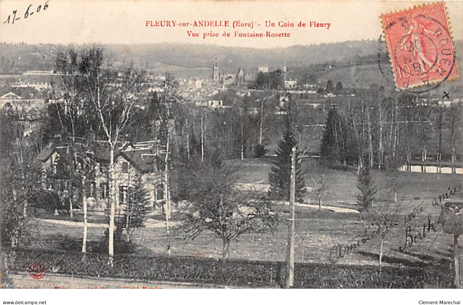 FLEURY SUR ANDELLE - Un Coin De Fleury - Vue Prise De Fontaine Rosette - Très Bon état - Altri & Non Classificati