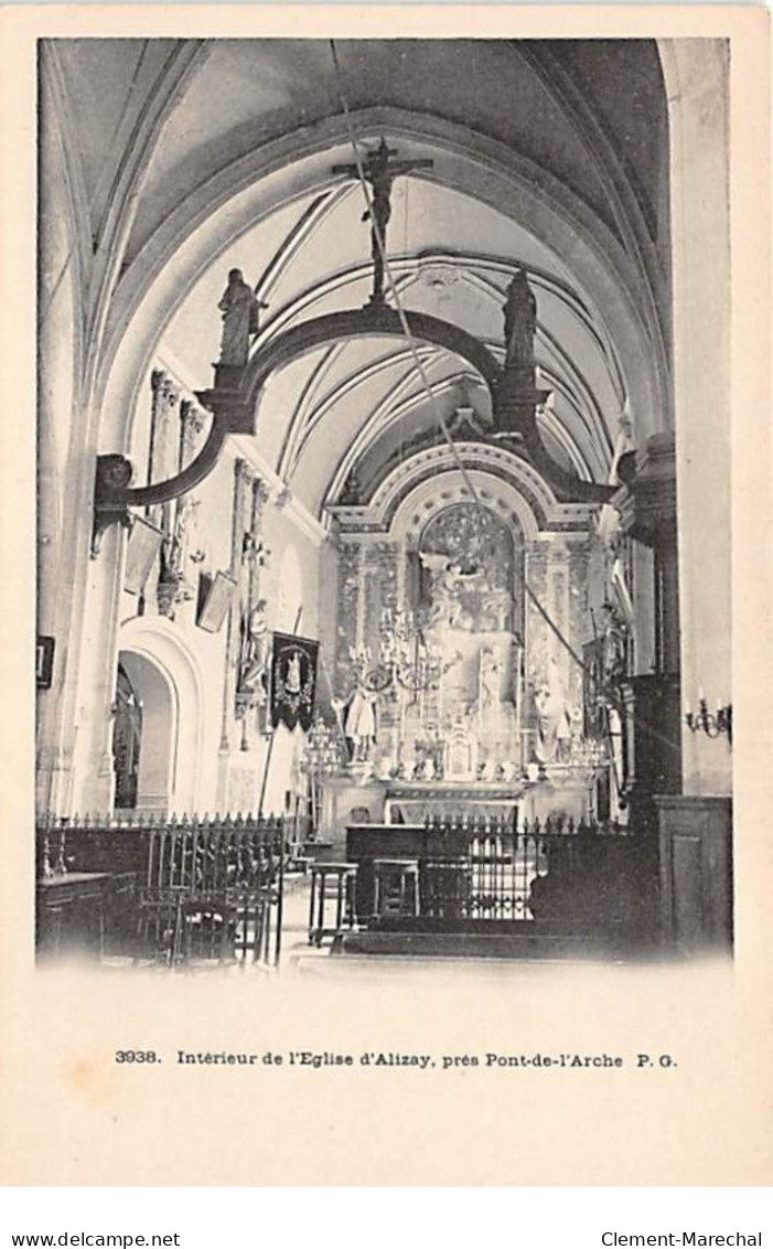 Intérieur De L'Eglise D'ALIZAY Près Pont De L'Arche - Très Bon état - Altri & Non Classificati