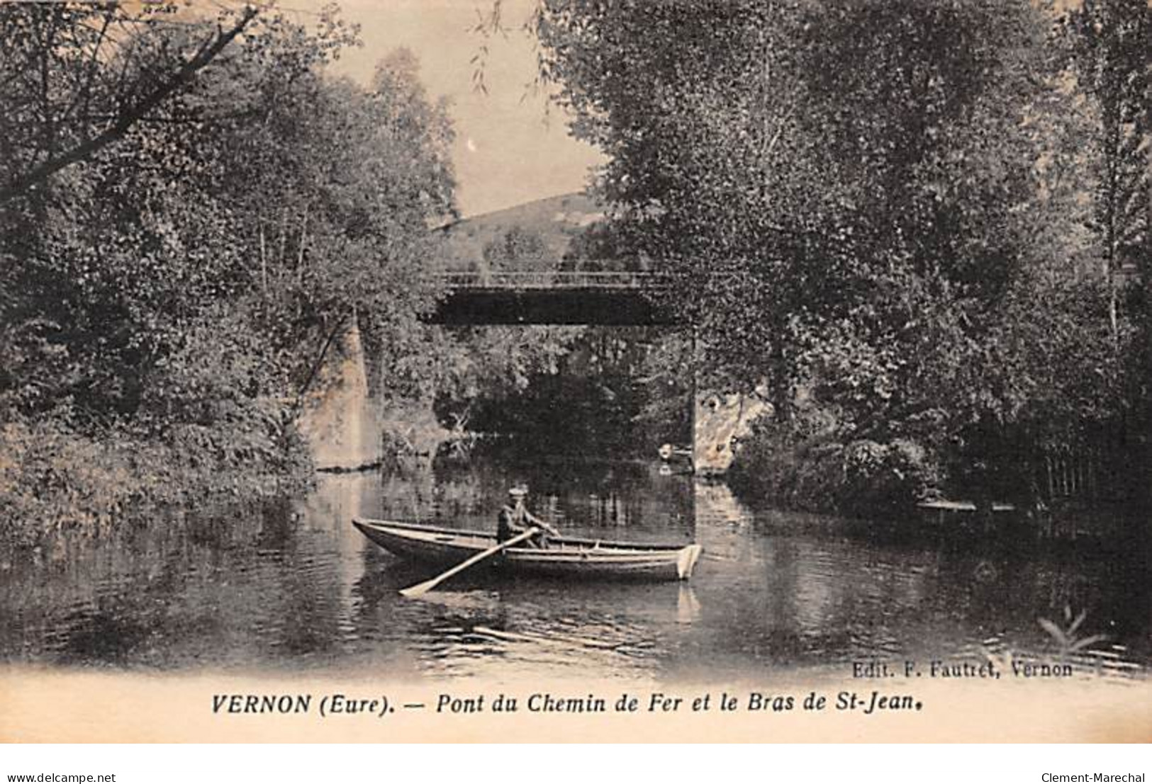 VERNON - Pont Du Chemin De Fer Et Le Bras De Saint Jean - Très Bon état - Vernon