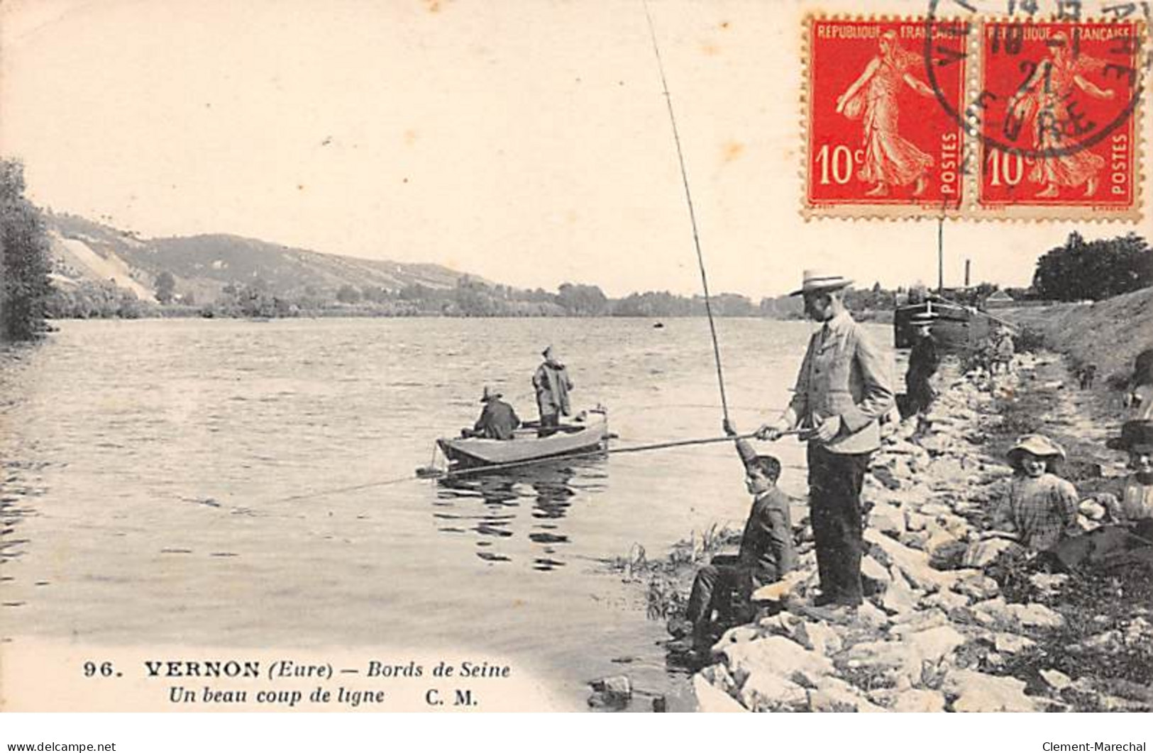 VERNON - Bords De Seine - Un Beau Coup De Ligne - Très Bon état - Vernon