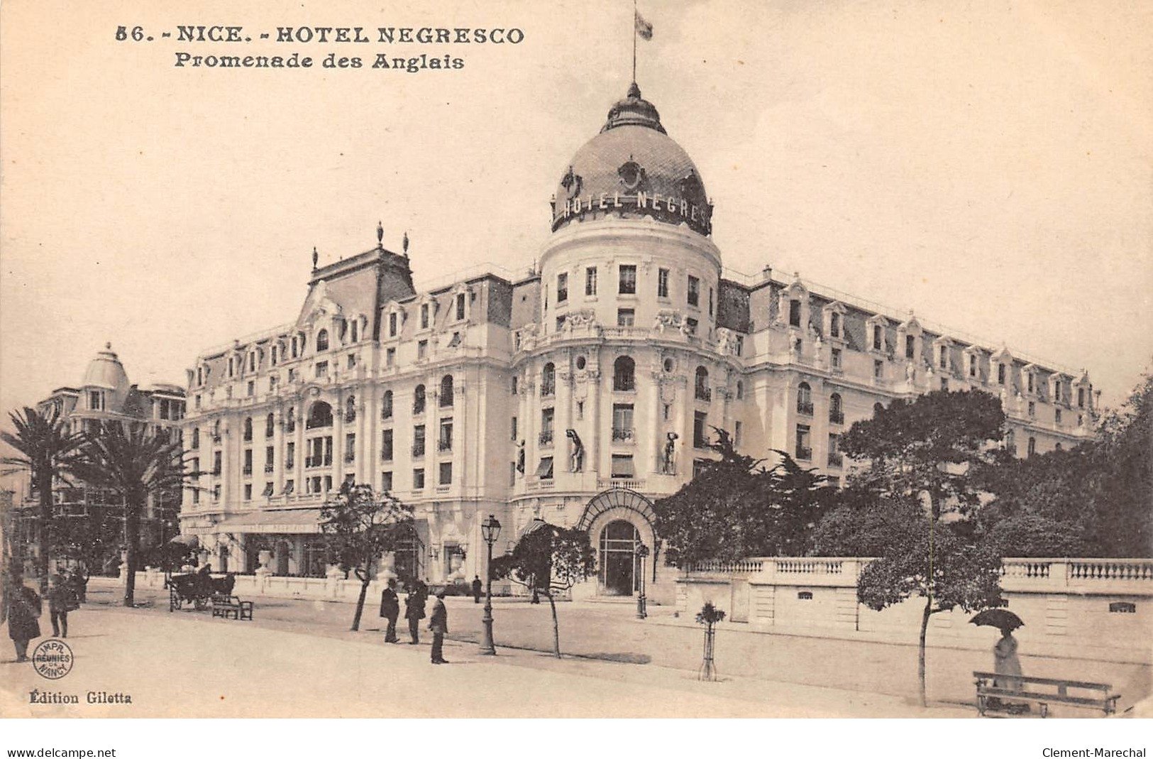 NICE - Hôtel Negresso - Promenade Des Anglais - Très Bon état - Cafés, Hotels, Restaurants