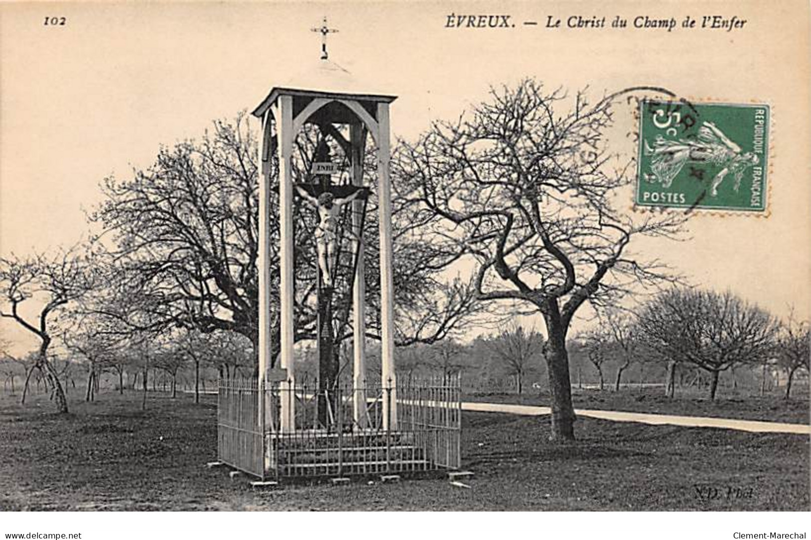 EVREUX - Le Christ Du Champ De L'Enfer - Très Bon état - Evreux