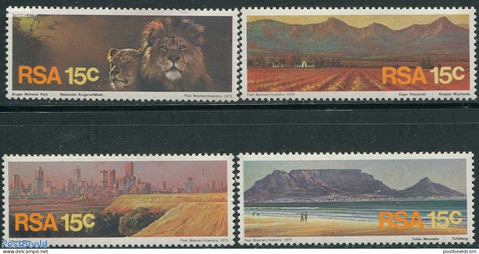 South Africa 1975 Tourism 4v, Mint NH, Nature - Various - Animals (others & Mixed) - Cat Family - Agriculture - Tourism - Ungebraucht