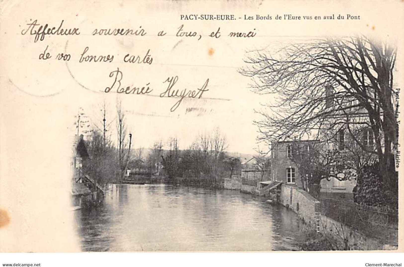 PACY SUR EURE - Les Bords De L'Eure Vus En Aval Du Pont - Très Bon état - Pacy-sur-Eure