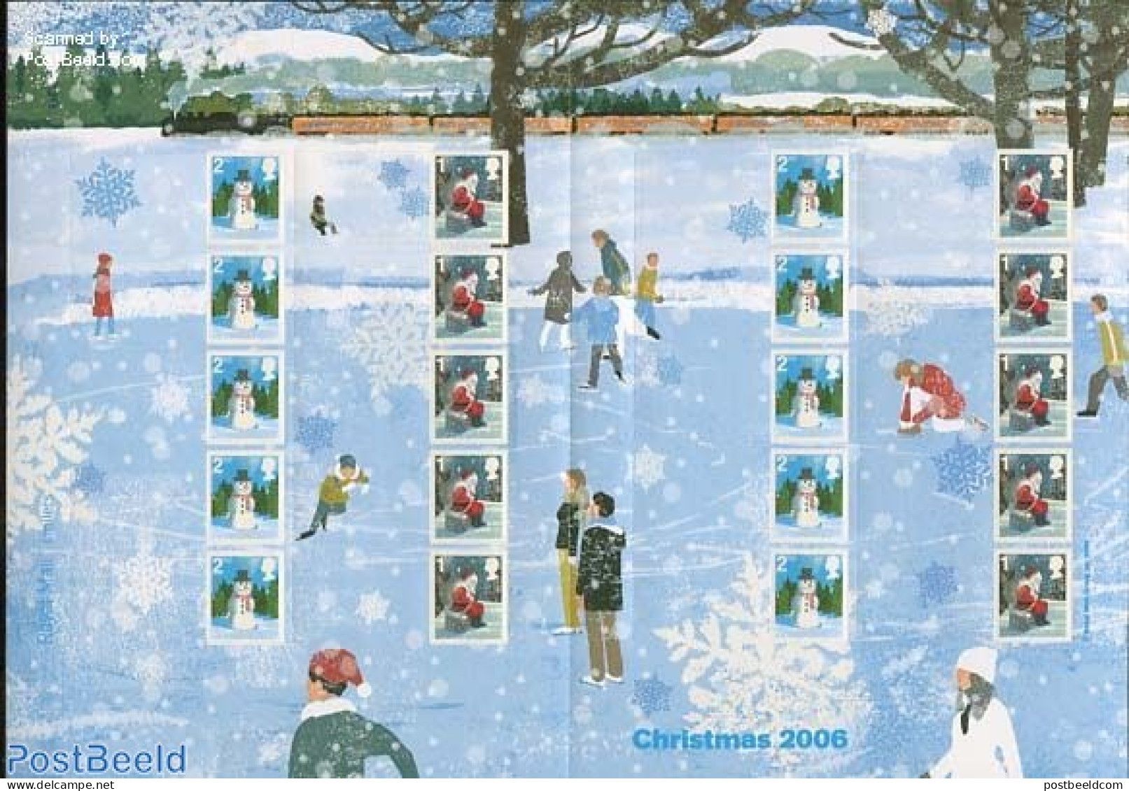 Great Britain 2006 Christmas, Label Sheet, Mint NH, Religion - Christmas - Ungebraucht