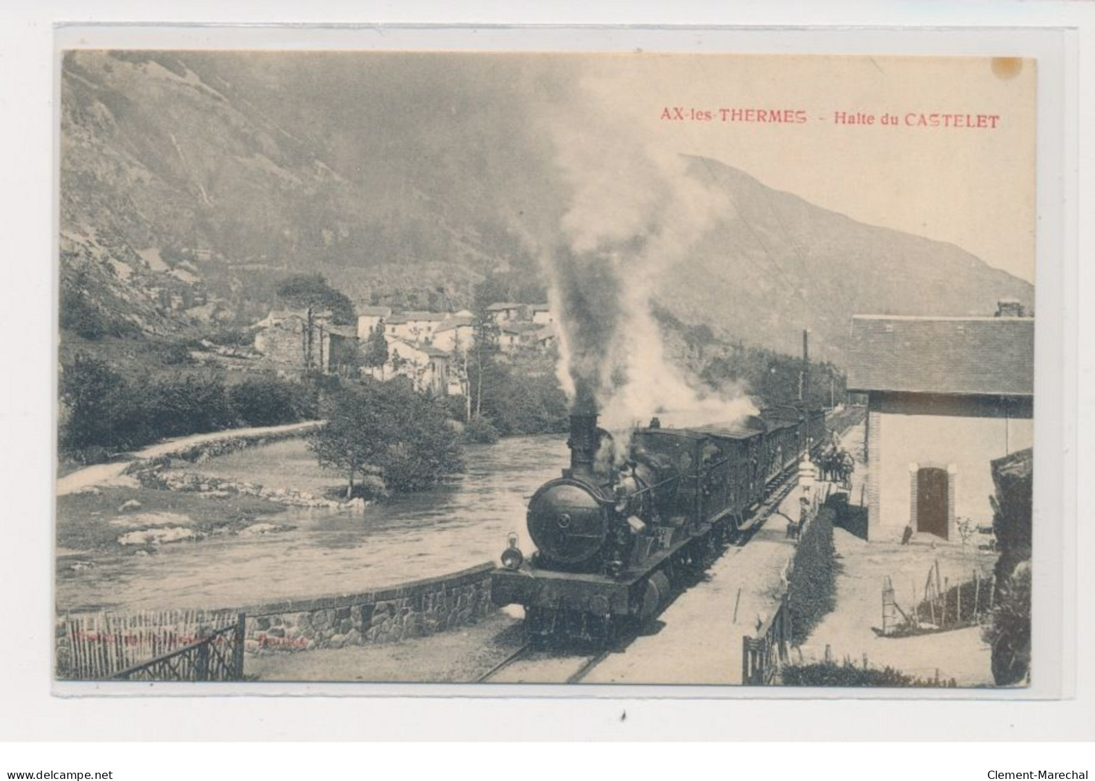 AX LES THERMES - Halte Du Castelet - Gare - Très Bon état - Sonstige & Ohne Zuordnung