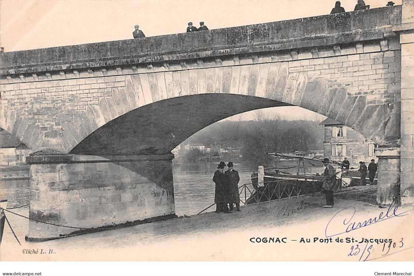 COGNAC - Au Pont De Saint Jacques - Très Bon état - Cognac
