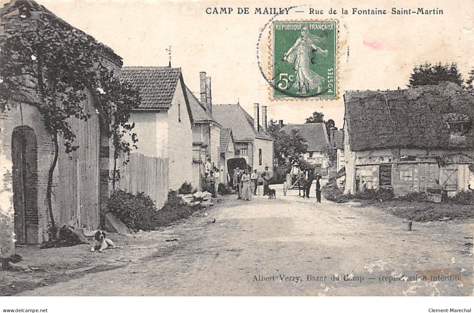 CAMP DE MAILLY - Rue De La Fontaine Saint Martin - Très Bon état - Mailly-le-Camp