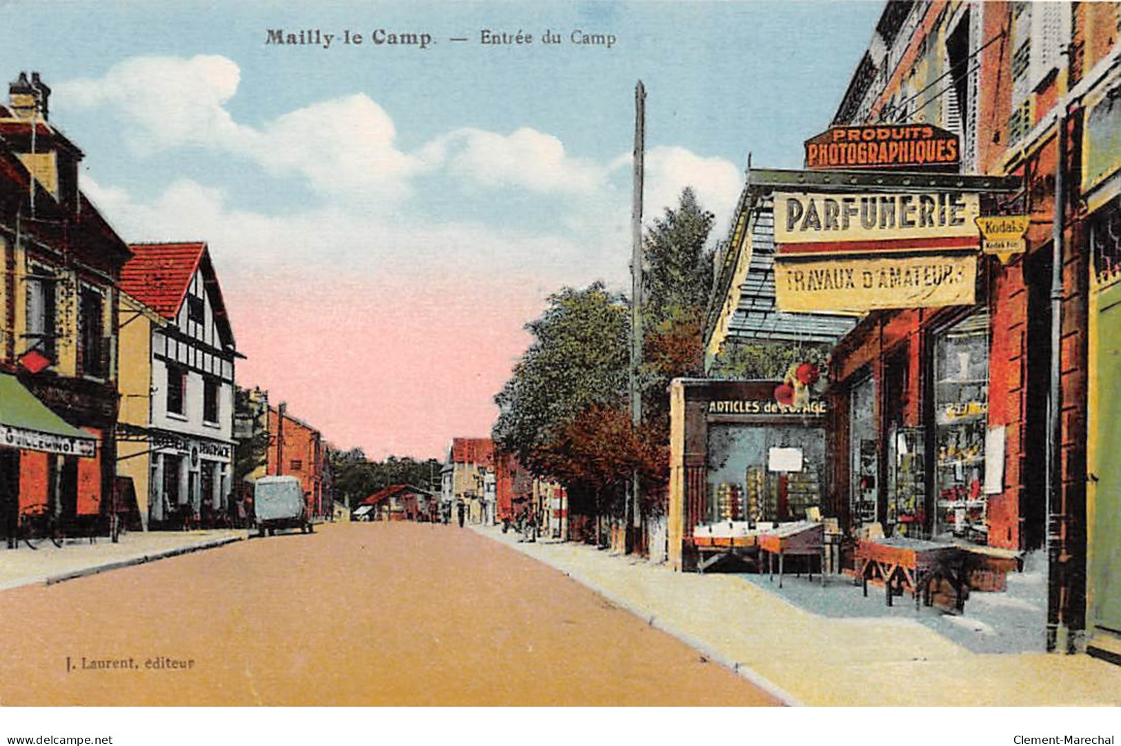 MAILLY LE CAMP - Route Du Camp - Très Bon état - Mailly-le-Camp