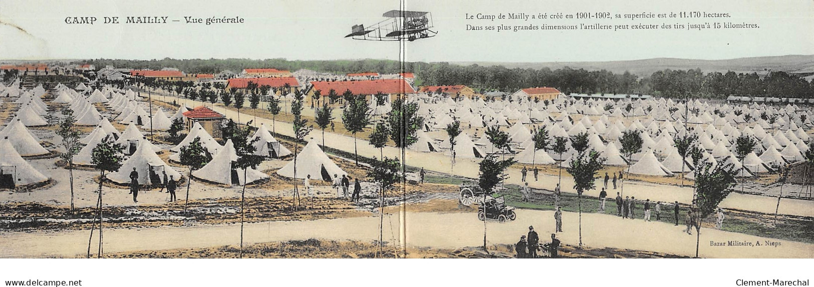 CAMP DE MAILLY - Vue Générale - Carte Panoramique - Très Bon état - Mailly-le-Camp