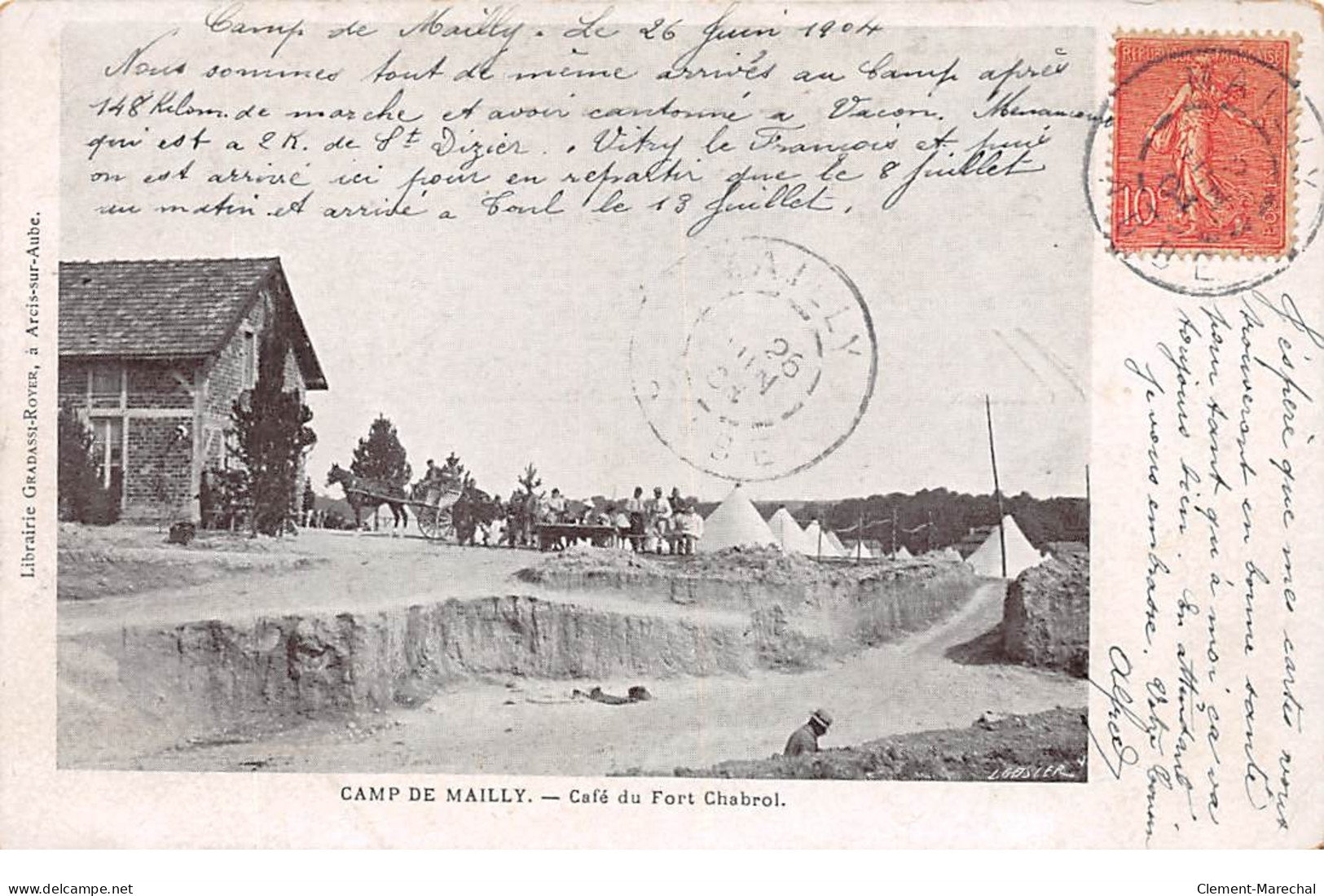 CAMP DE MAILLY - Café Du Fort Chabrol - Très Bon état - Mailly-le-Camp