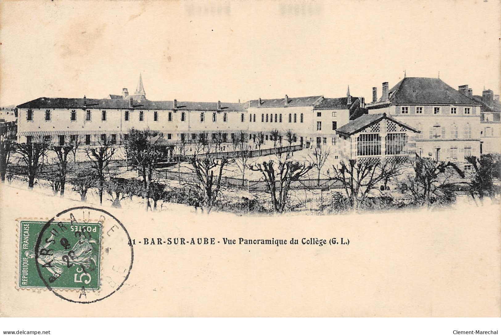 BAR SUR AUBE - Vue Panoramique Du Collège - Très Bon état - Bar-sur-Aube