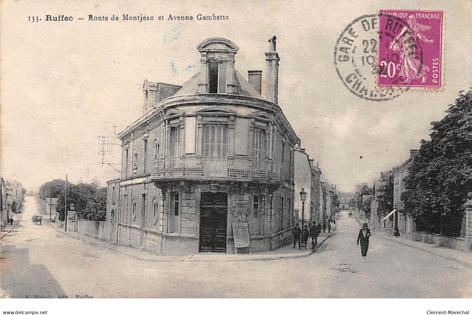 RUFFEC - Route De Montjean Et Avenue Gambetta - Très Bon état - Ruffec