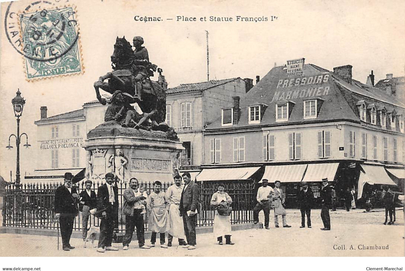 COGNAC - Place Et Statue François 1er - Très Bon état - Cognac