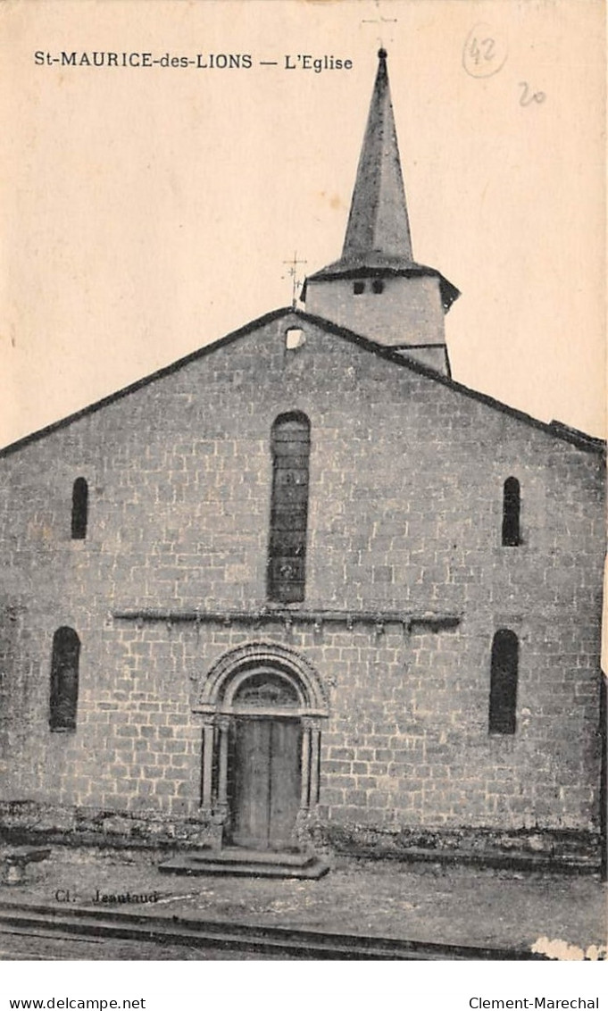 SAINT MAURICE DES LIONS - L'Eglise - Très Bon état - Autres & Non Classés