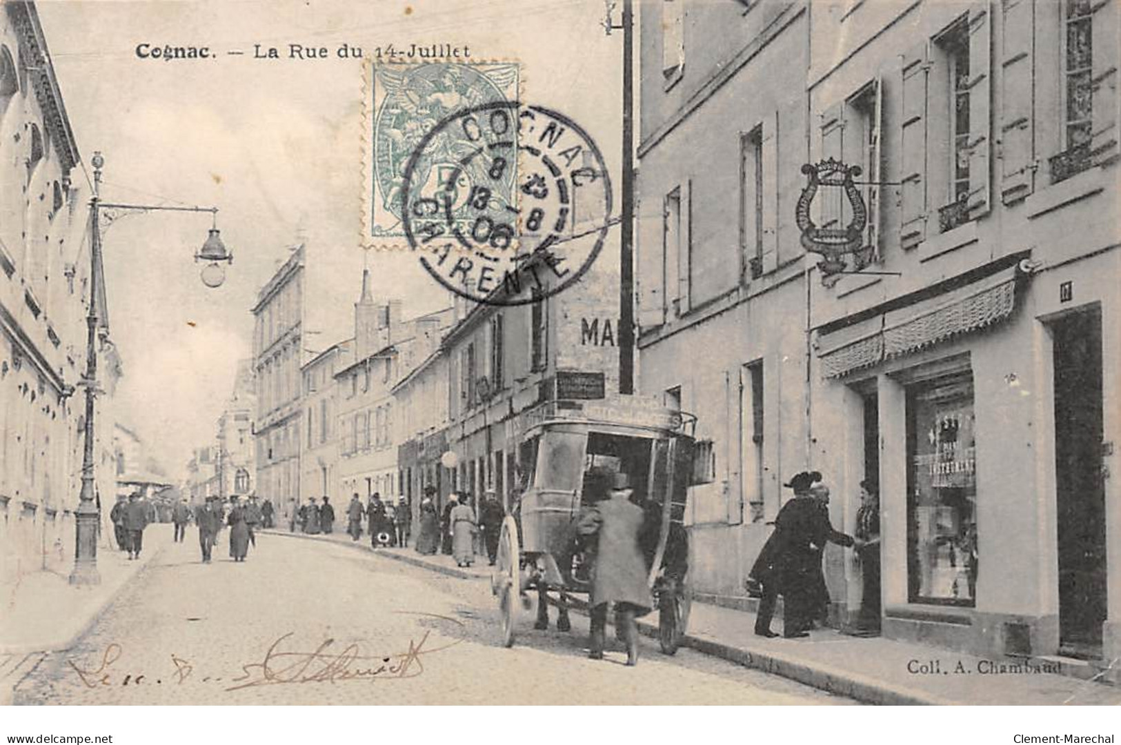 COGNAC - La Rue Du 14 Juillet - Très Bon état - Cognac