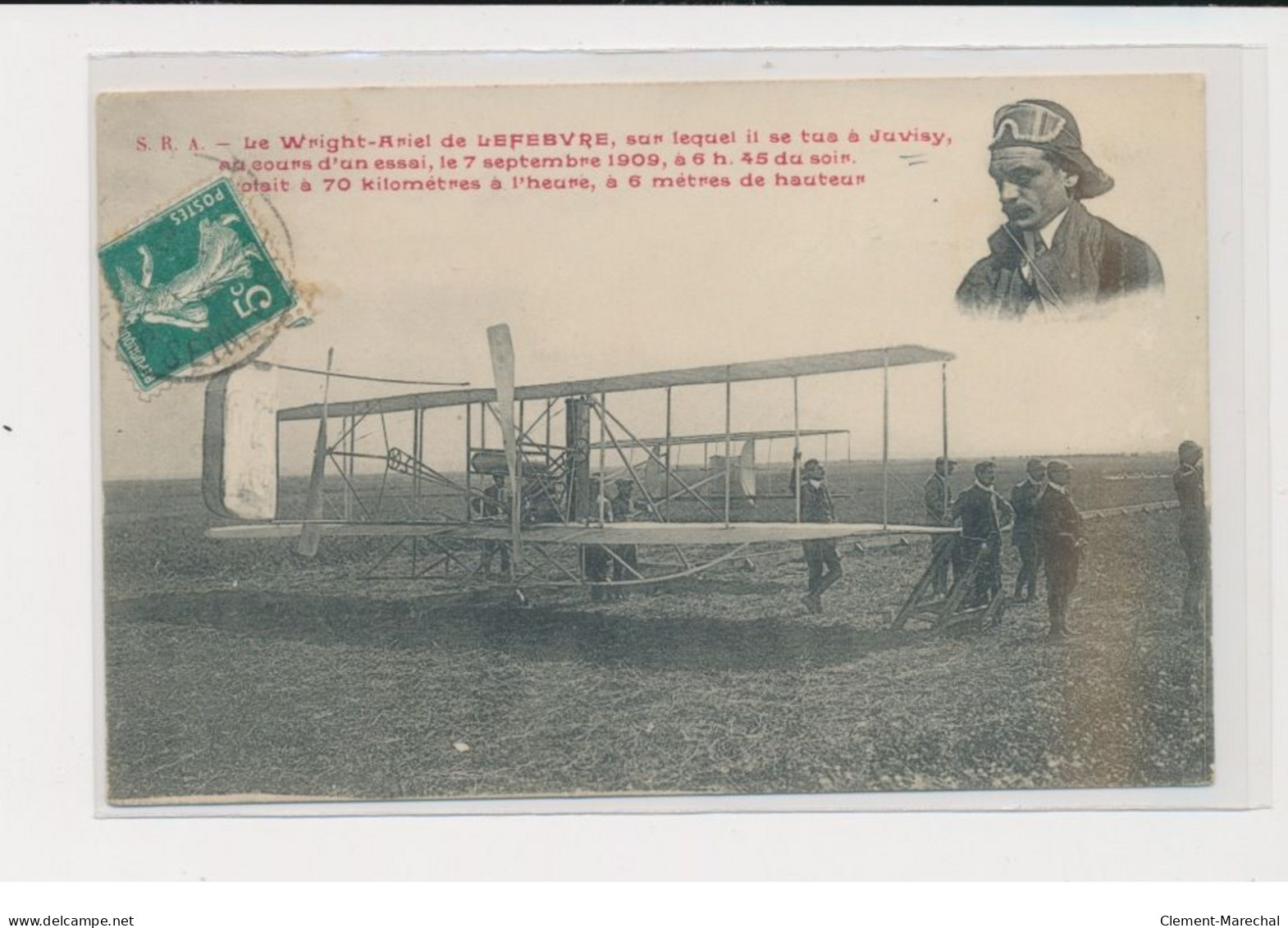 JUVISY - Port-Aviation - Le Wright Ariel De Lefebvre Sur Lequel Il Se Tue Au Cours D'un Essai - 1909 - Très Bon état - Juvisy-sur-Orge