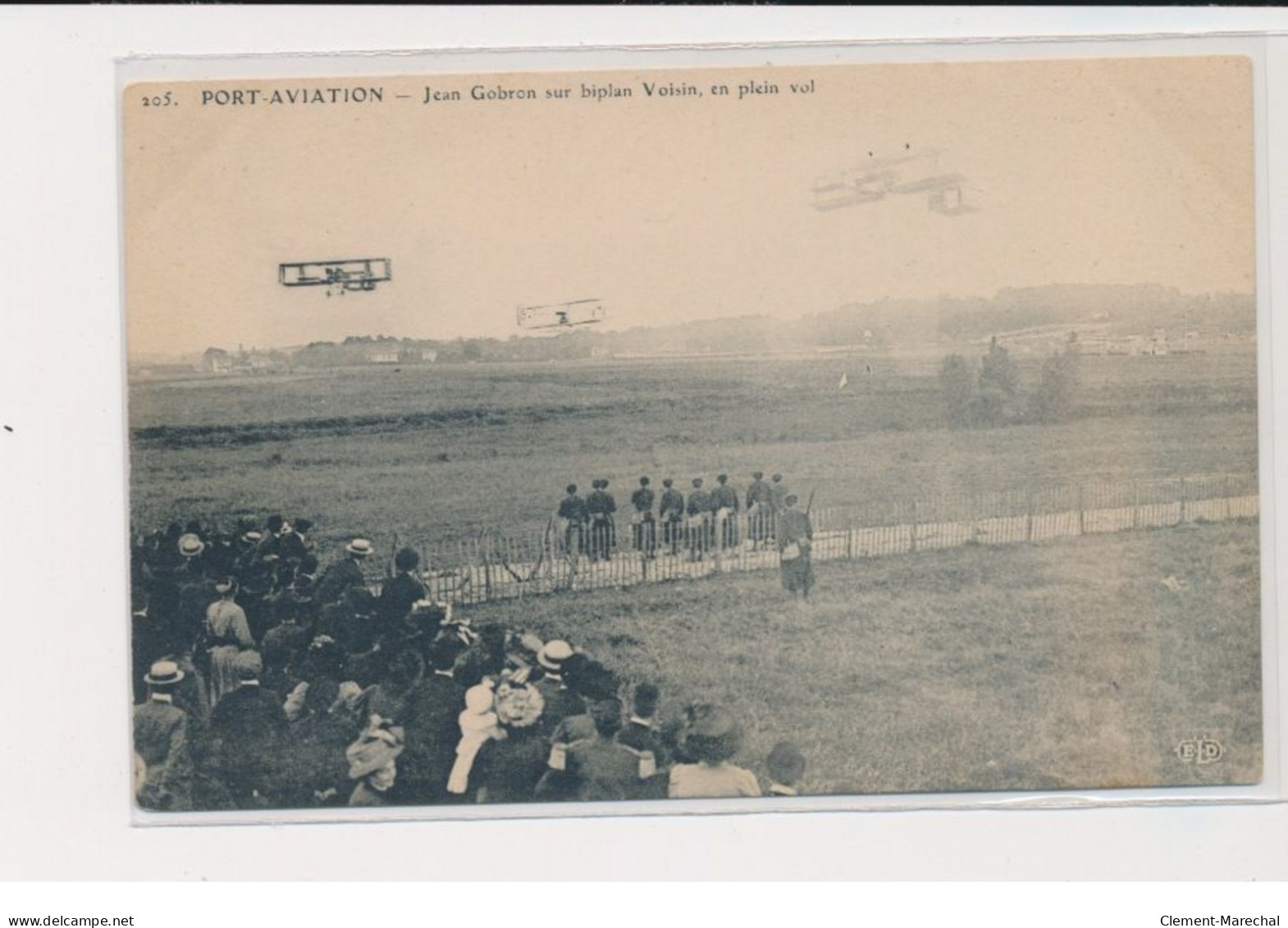 JUVISY - Port-Aviation - Jean Gobron Sur Biplan Voisin En Plein Vol - Très Bon état - Juvisy-sur-Orge