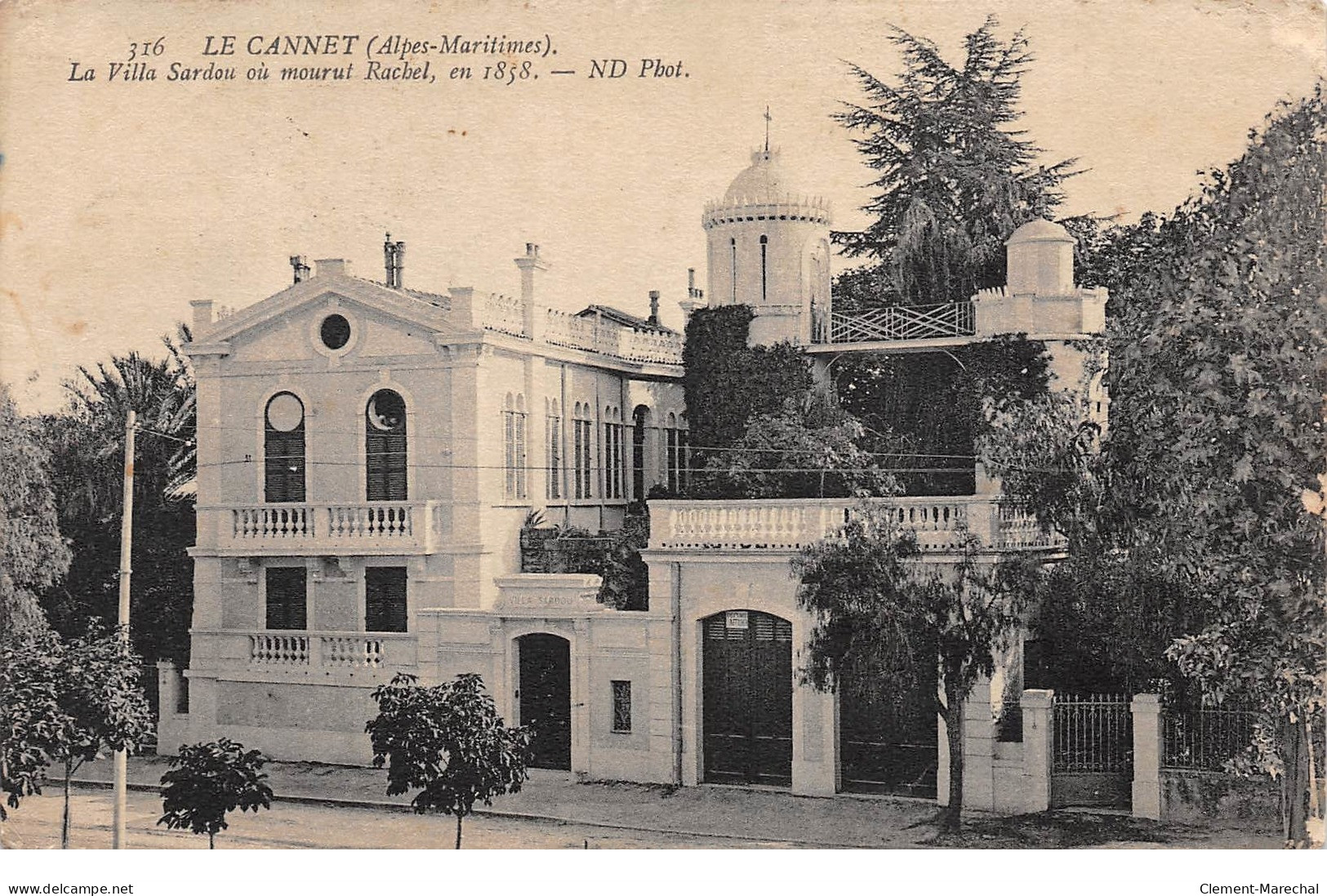 LE CANNET - La Villa Sardou Ou Mourut Rachel, En 1858 - Très Bon état - Le Cannet