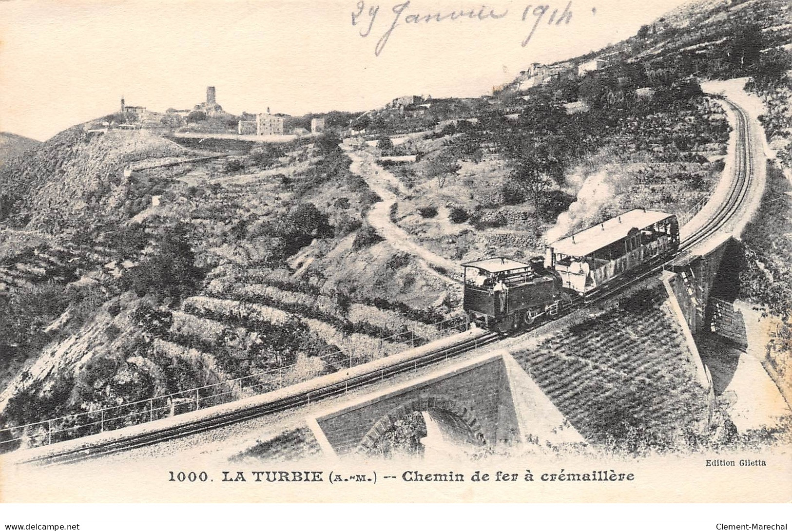 LA TURBIE - Chemin De Fer à Crémaillère - Très Bon état - La Turbie