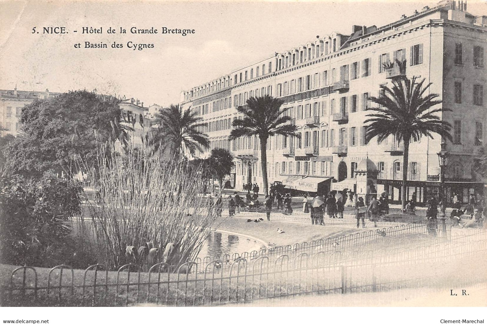 NICE - Hôtel De La Grande Bretagne Et Bassin Des Cygnes - Très Bon état - Cafés, Hotels, Restaurants