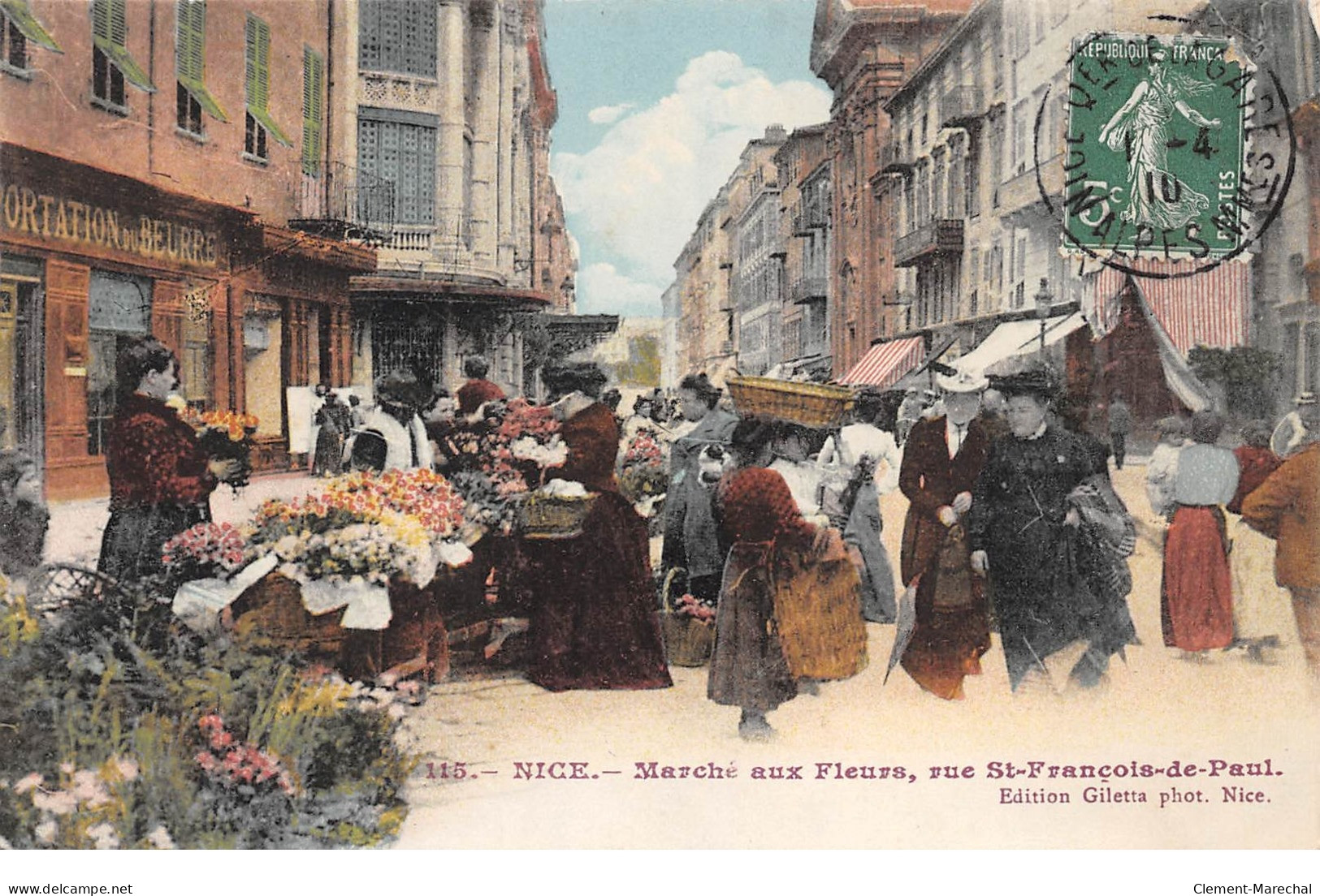 NICE - Marché Aux Fleurs, Rue Saint François De Paul - Très Bon état - Markets, Festivals