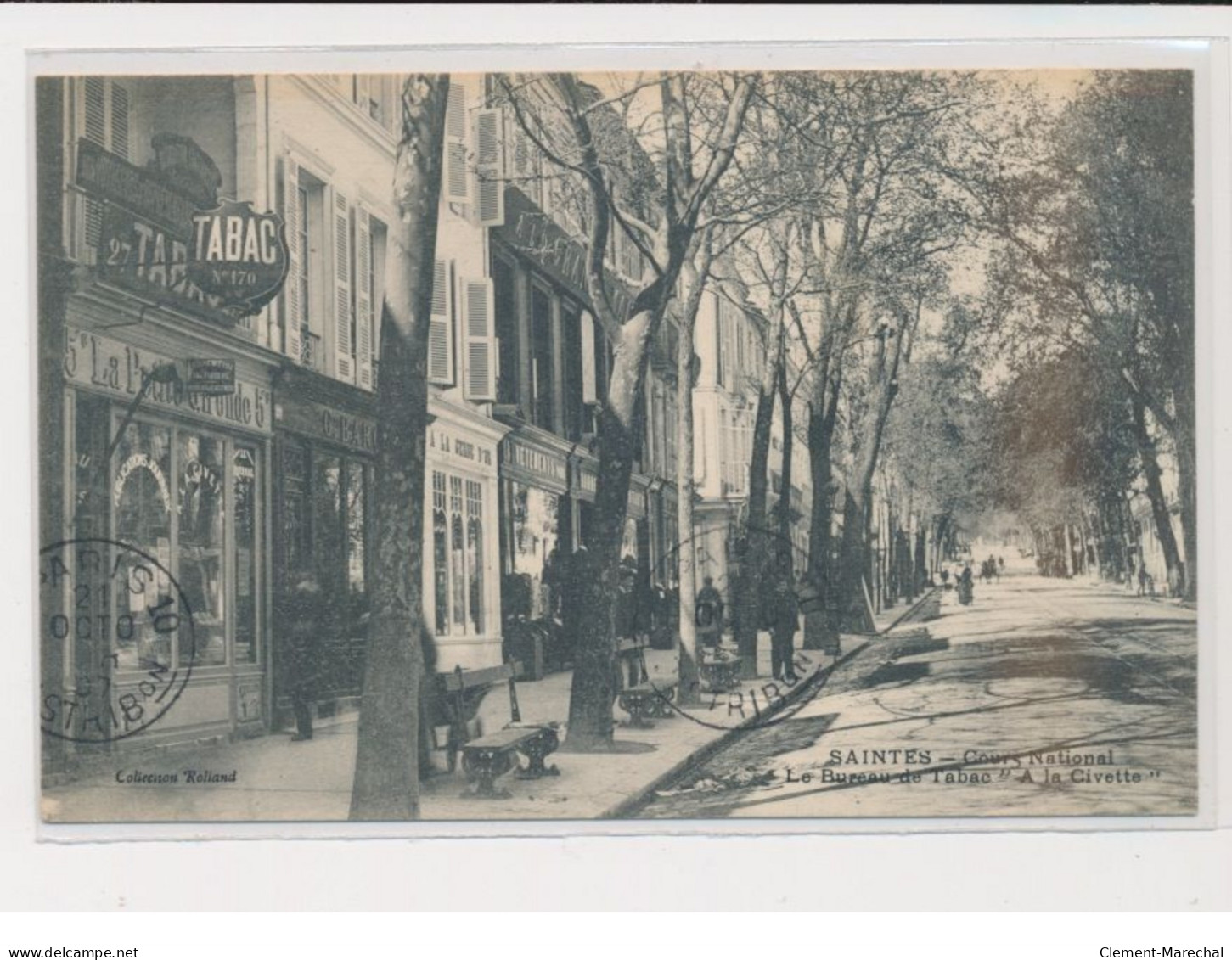 SAINTES - Cours National - Le Bureau De Tabac "A La Civette" - Très Bon état - Saintes