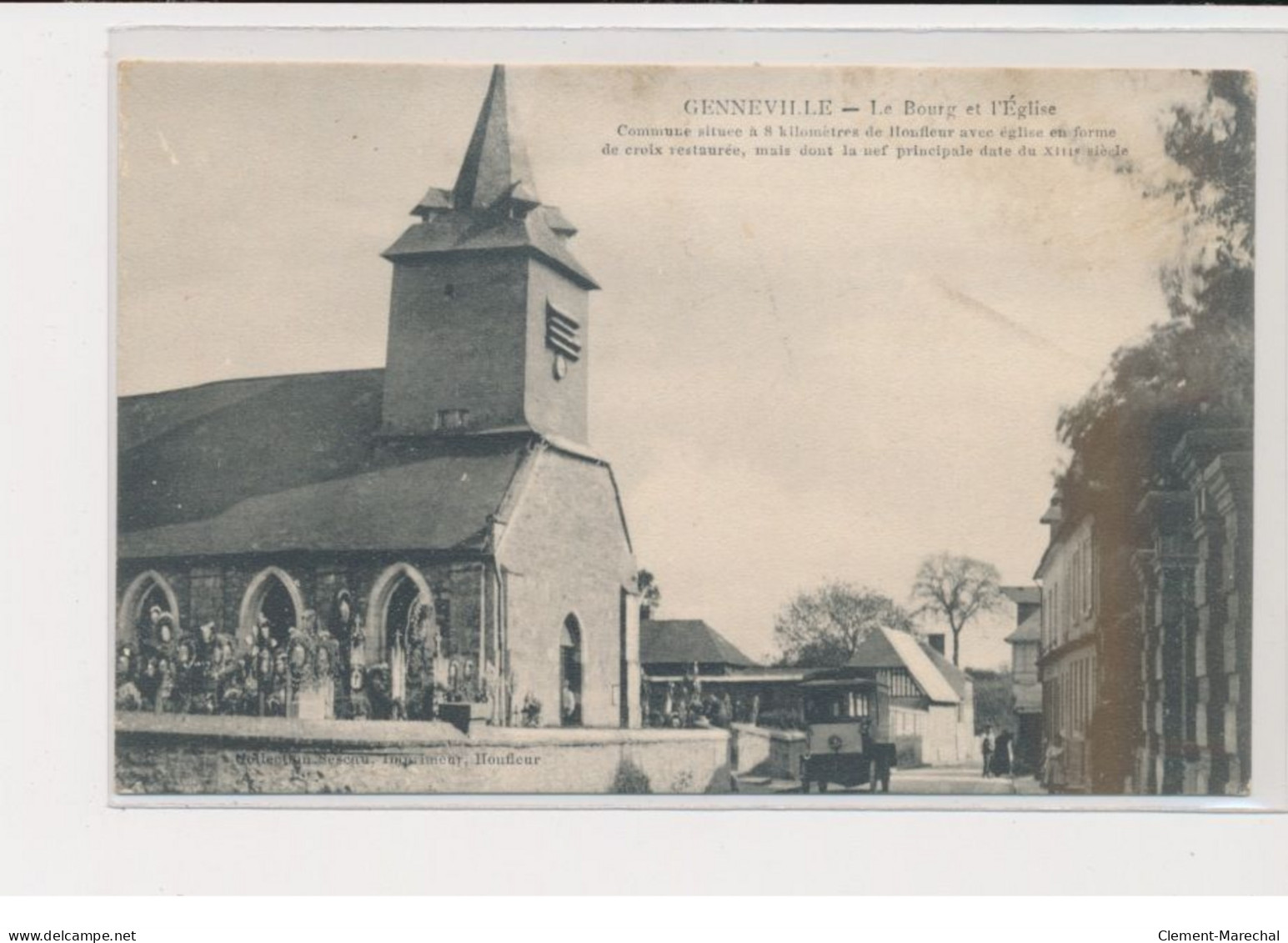 GENNEVILLE - Le Bourg Et L'église - Très Bon état - Autres & Non Classés