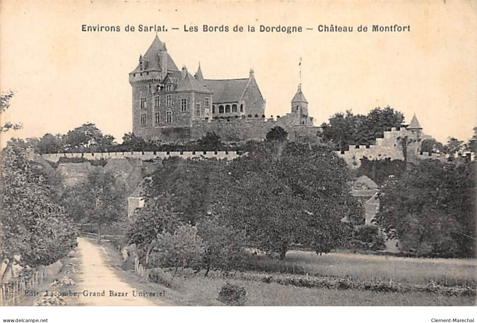 Les Bords De La Dordogne - Château De Montfort - Très Bon état - Autres & Non Classés