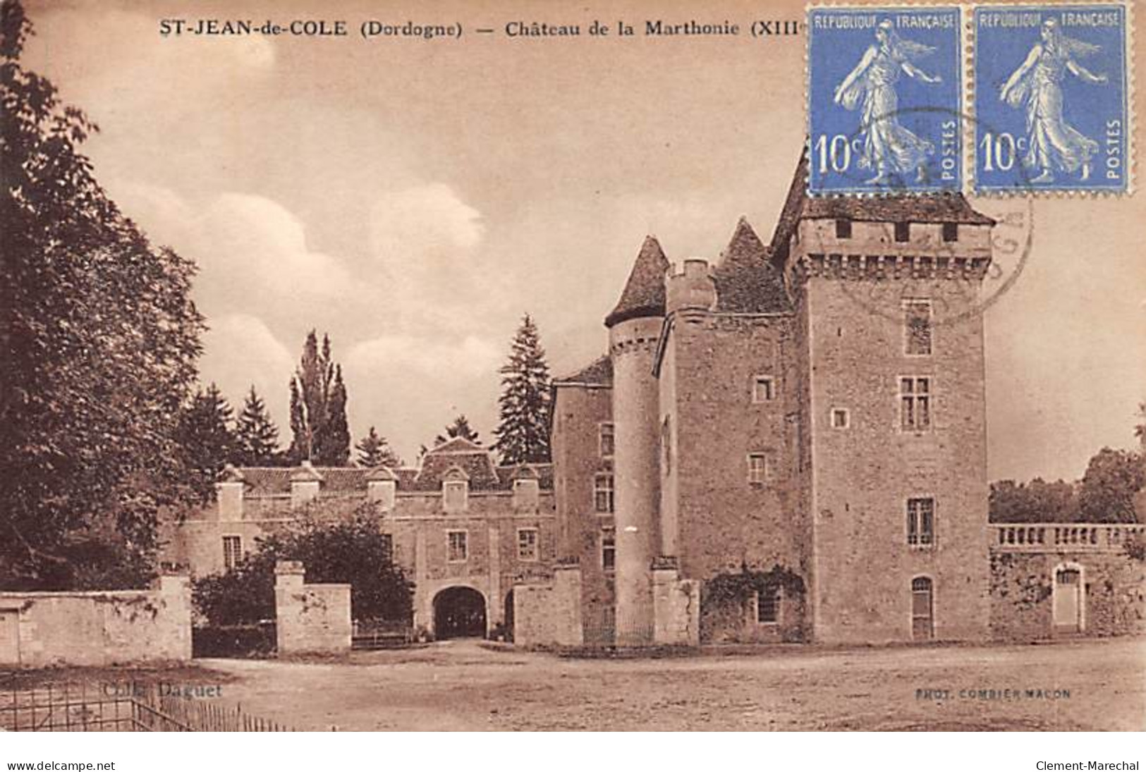 SAINT JEAN DE COLE - Château De La Marthonie - Très Bon état - Sonstige & Ohne Zuordnung