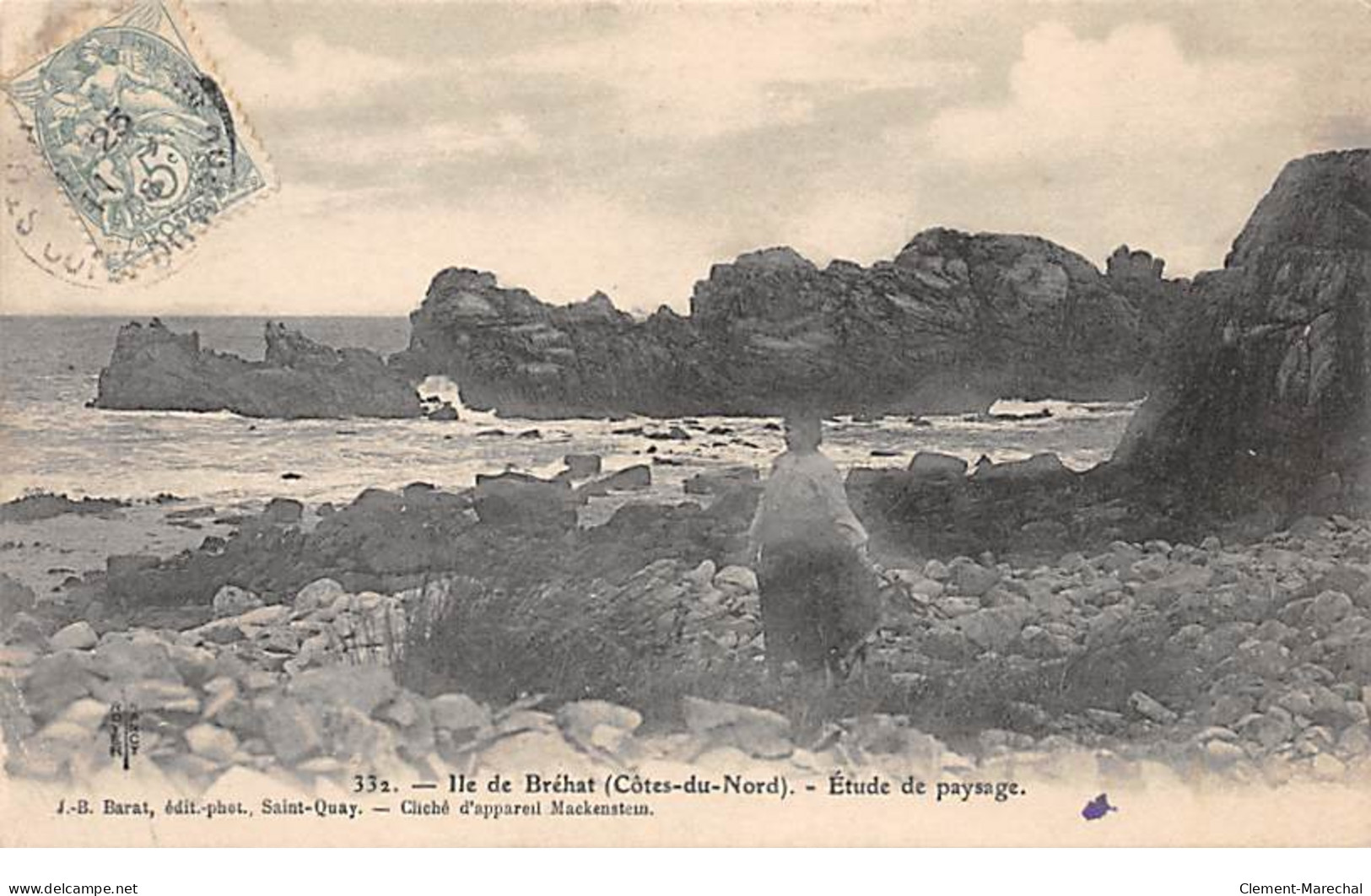 ILE DE BREHAT - Etude De Paysage - Très Bon état - Ile De Bréhat