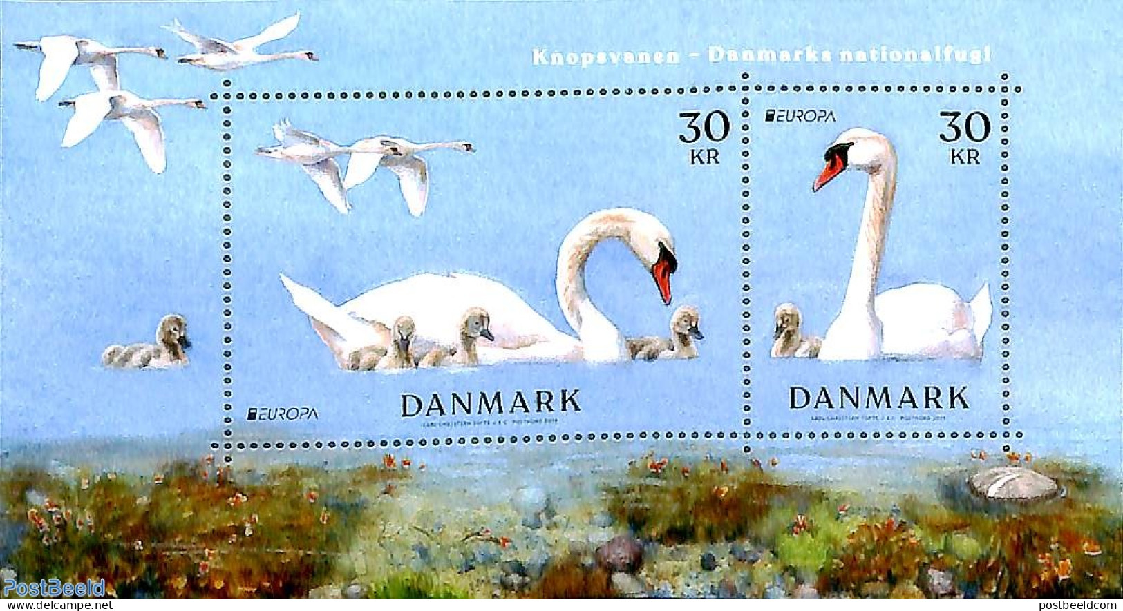 Denmark 2019 Europa, Birds S/s, Mint NH, History - Nature - Europa (cept) - Birds - Unused Stamps