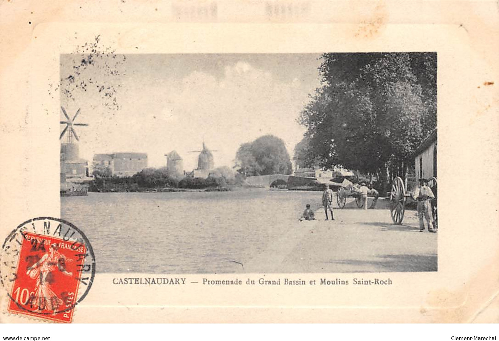 CASTELNAUDARY - Promenade Du Grand Bassin Et Moulins Saint Roch - Très Bon état - Castelnaudary