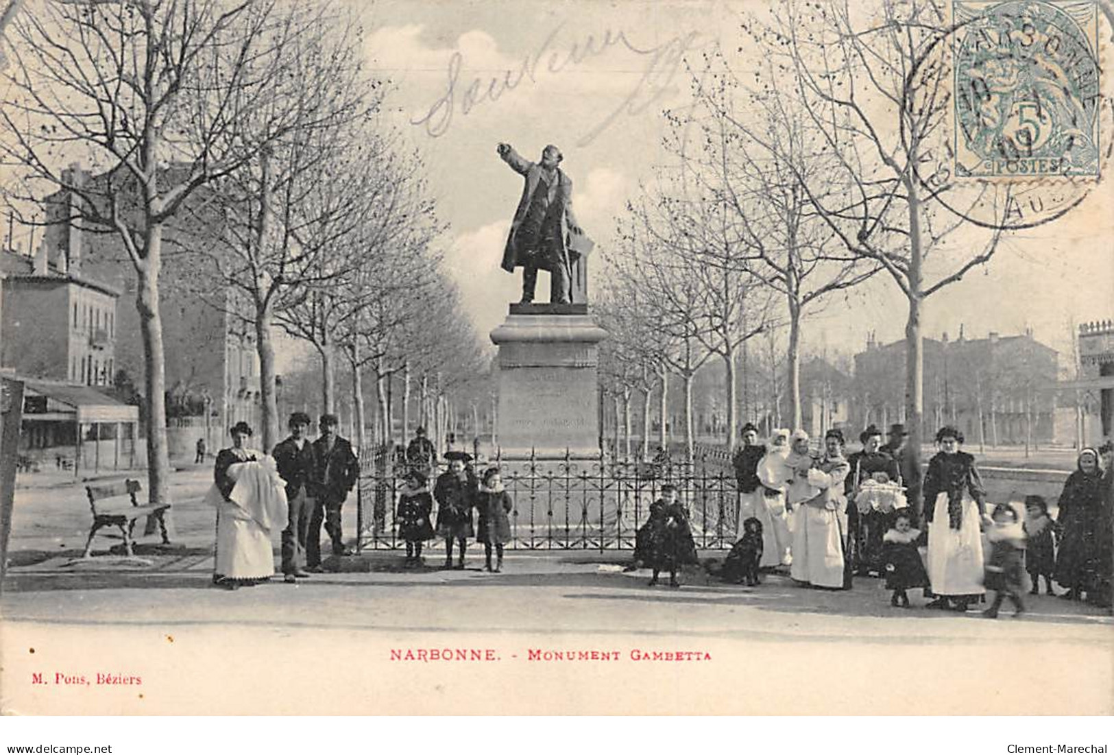 NARBONNE - Monument Gambetta - Très Bon état - Narbonne