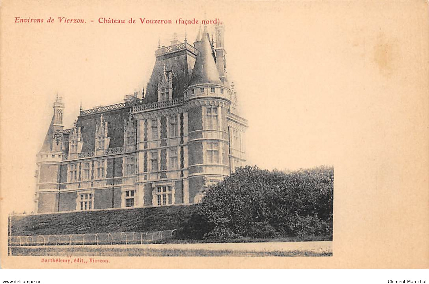 Château De VOUZERON - Façade Nord - Très Bon état - Vouzeron