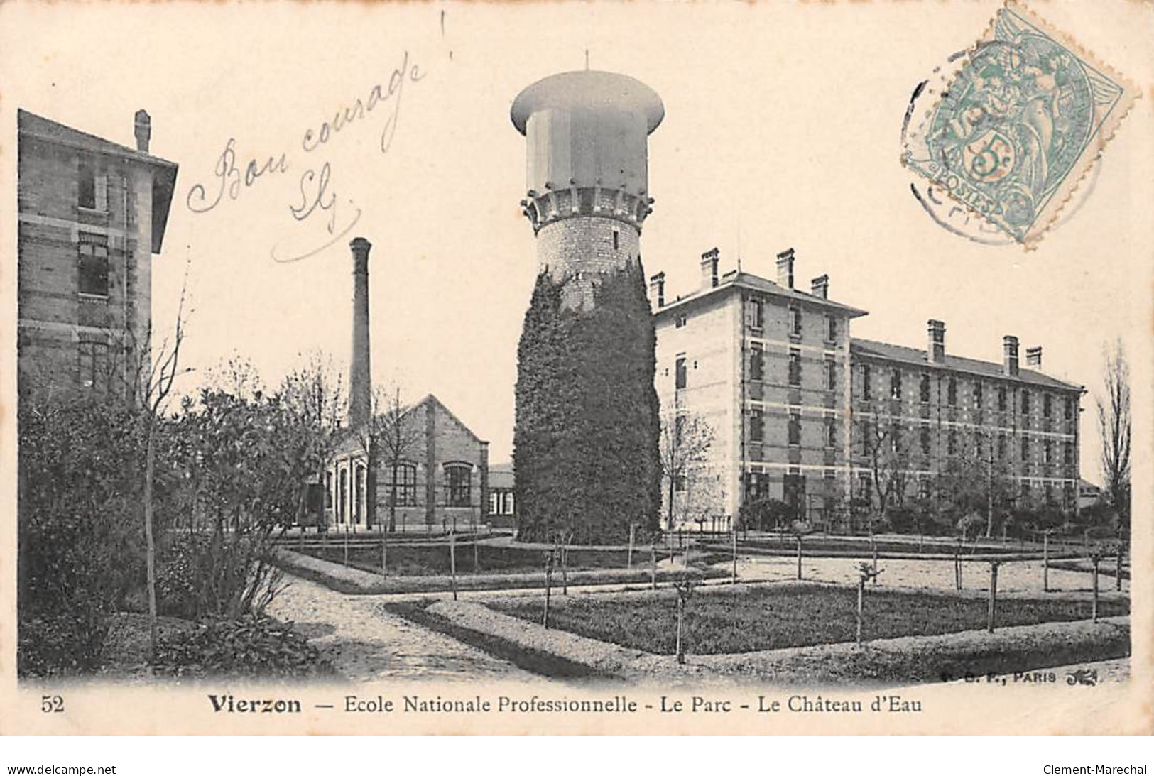 VIERZON - Ecole Nationale Professionnelle - Le Parc - Le Château D'eau - Très Bon état - Vierzon