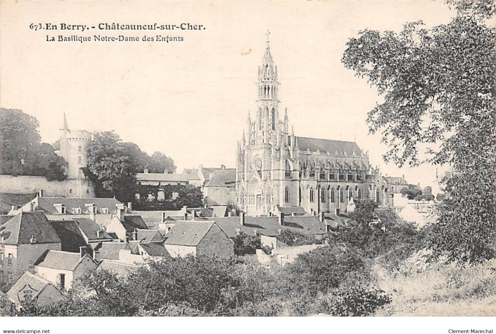 CHATEAUNEUF SUR CHER - La Basilique Notre Dame Des Enfants - Très Bon état - Chateauneuf Sur Cher