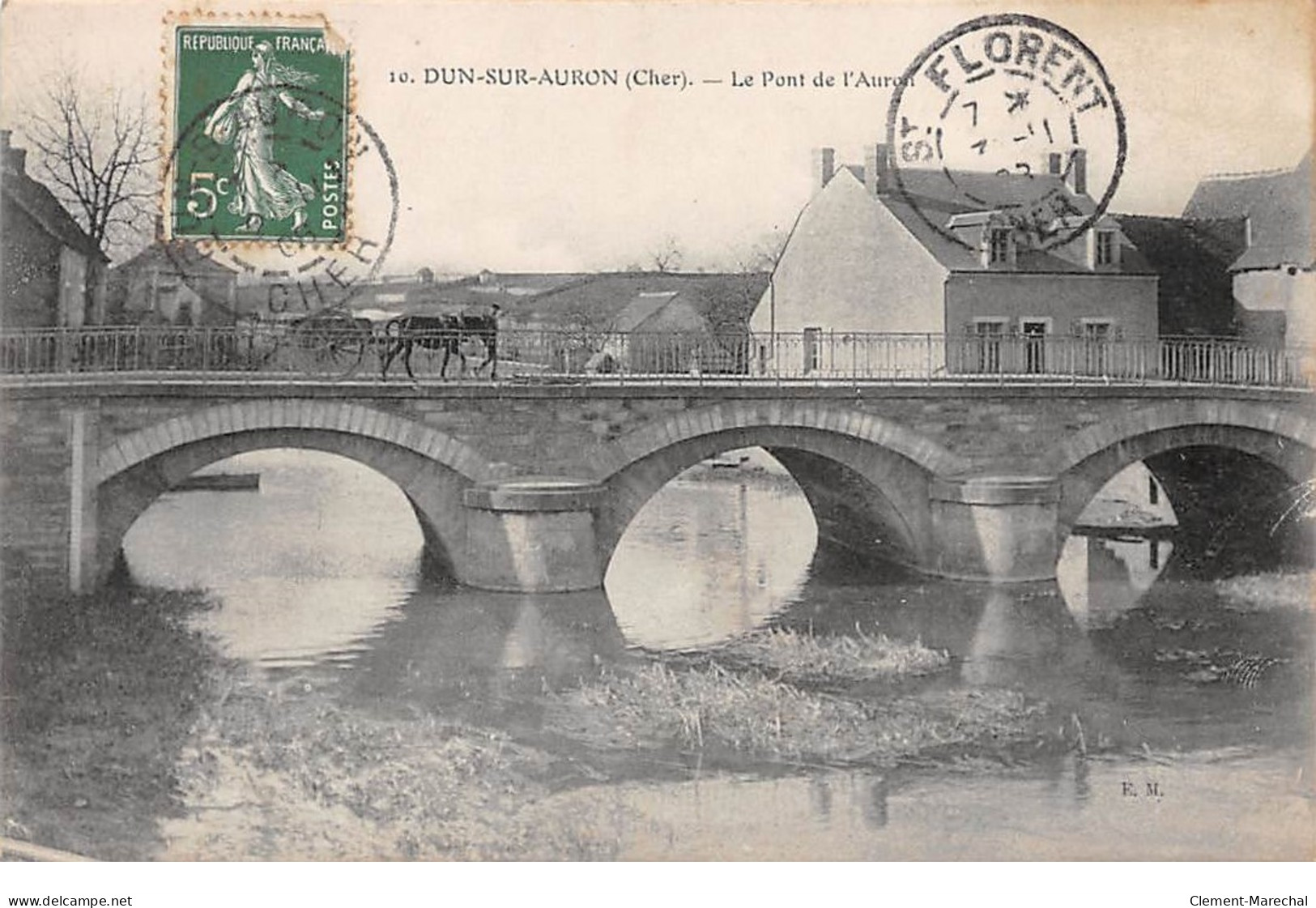 DUN SUR AURON - Le Pont Sur L'Auron - Très Bon état - Dun-sur-Auron