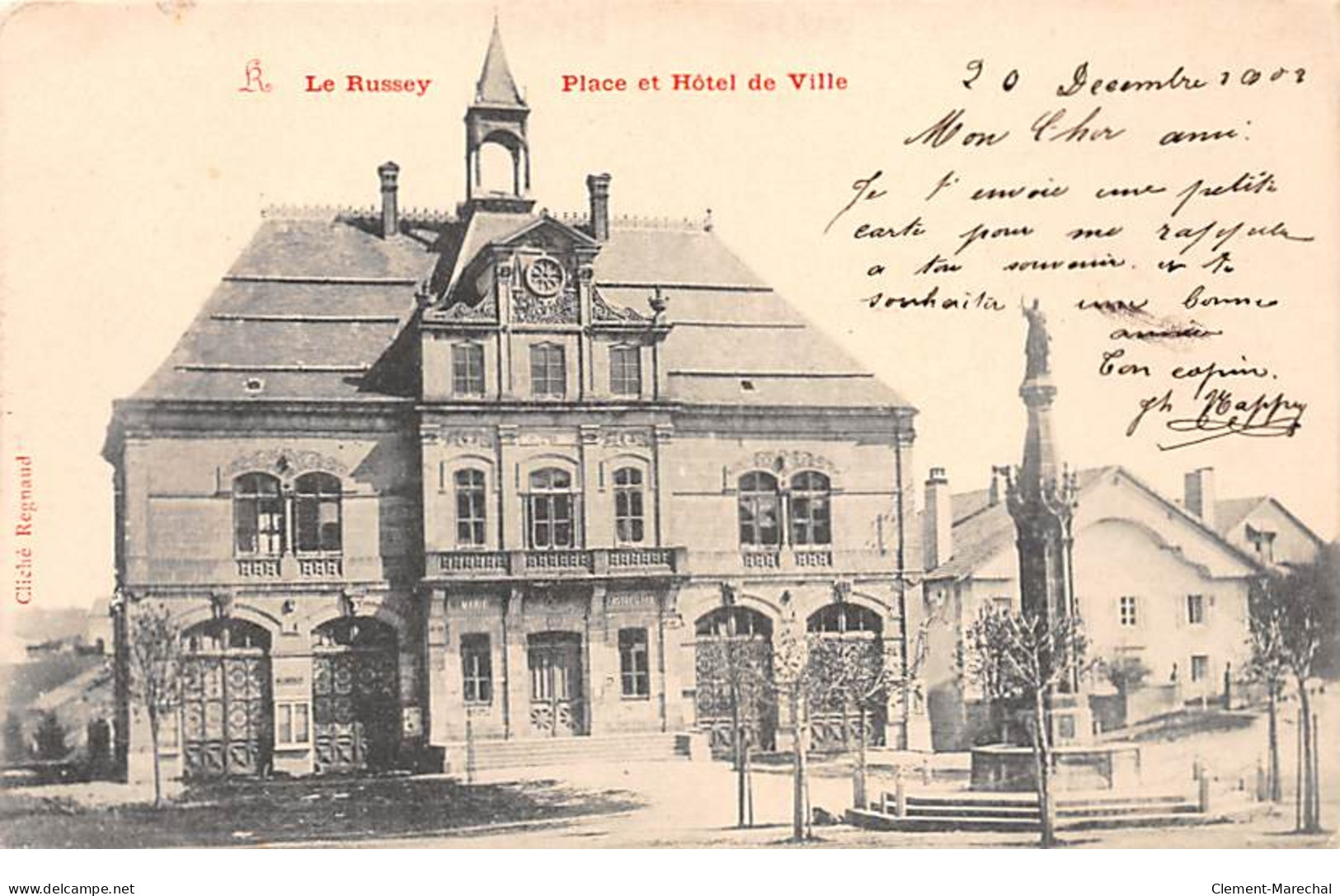 LE RUSSEY - Place Et Hôtel De Ville - Très Bon état - Sonstige & Ohne Zuordnung