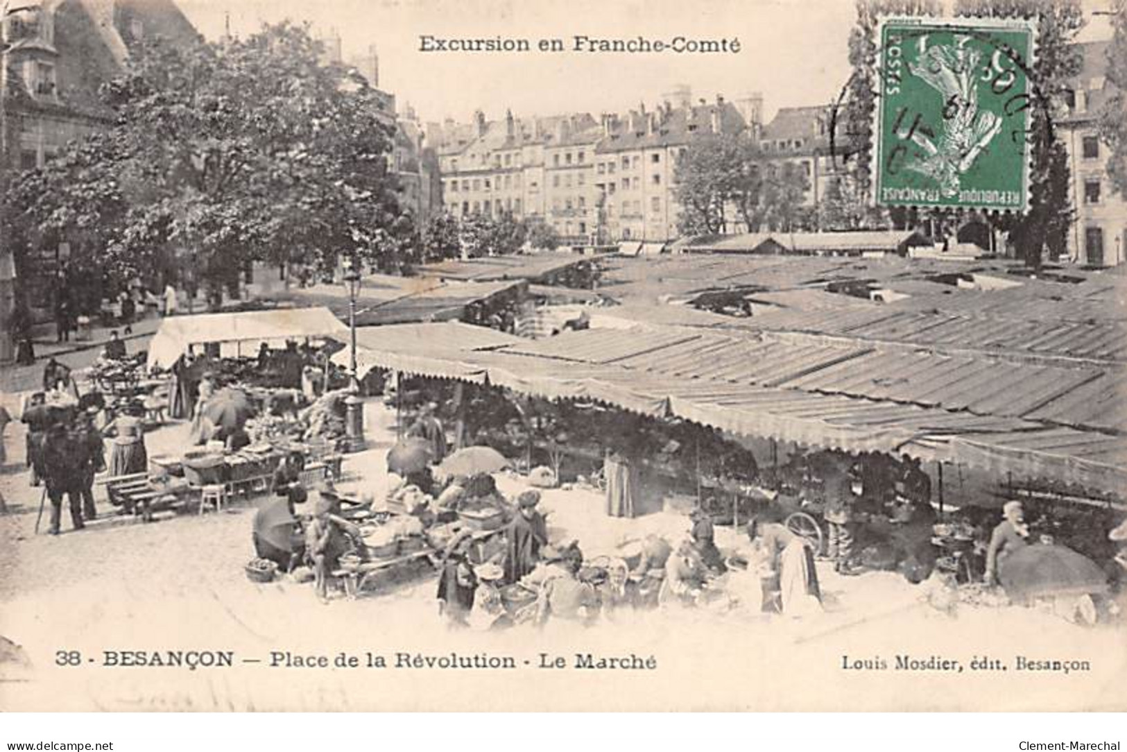BESANCON - Place De La Révolution - Le Marché - Très Bon état - Besancon