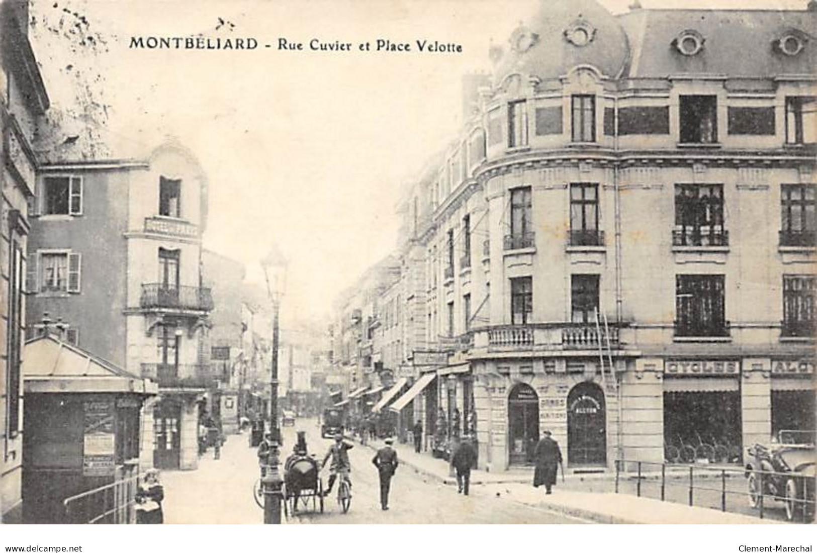 MONTBELIARD - Rue Cuvier Et Place Velotte - Très Bon état - Montbéliard